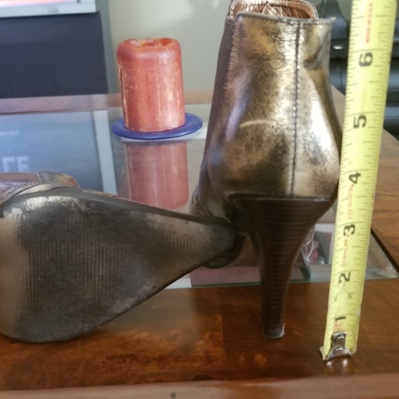 Bronze leathr westrn boot - Picture 5 of 8